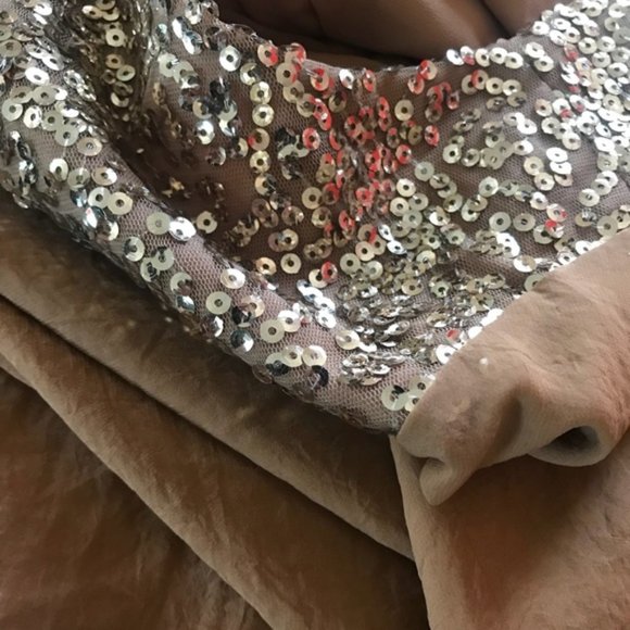 Dress the Population Alondra Tan High Low Dress - Picture 7 of 8